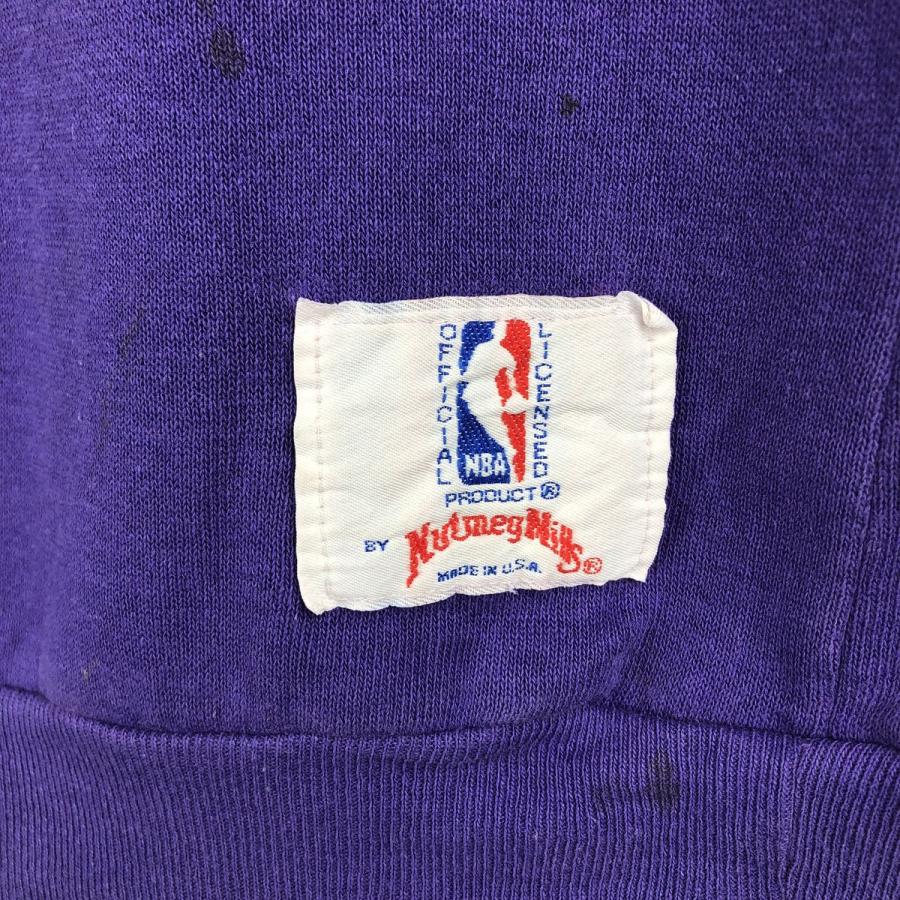 古着 ナツメグ NUTMEG NBA LOS ANGELES LAKERS ロサンゼルス レイカーズ スウェットシャツ トレーナー USA製 メンズXL相当/eaa606797 古着 ナツメグ NUTMEG NBA LOS ANGELES LAKERS ロサンゼルス