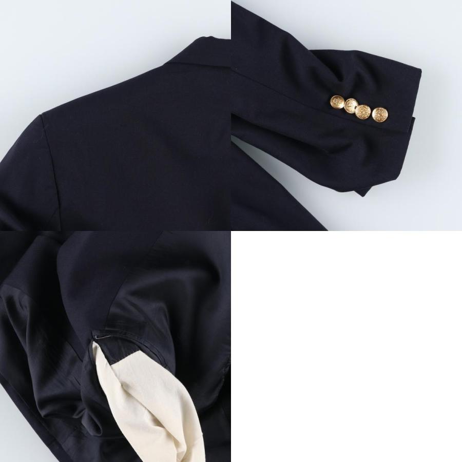 古着 ラルフローレン Ralph Lauren LAUREN ローレン 紺ブレザー