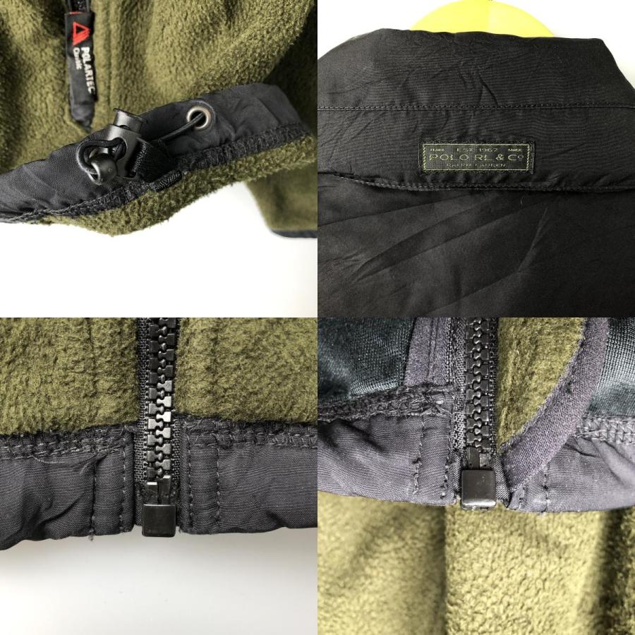 古着 ラルフローレン Ralph Lauren POLO by 切替 フリースジャケット