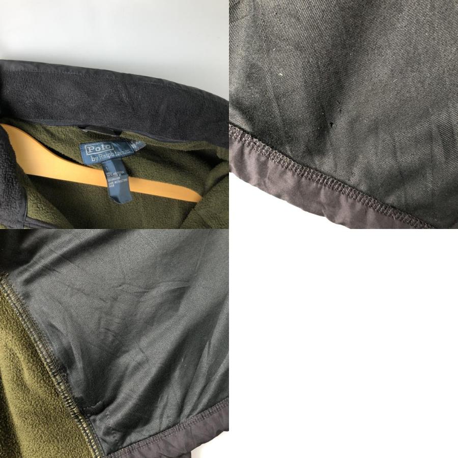 古着 ラルフローレン Ralph Lauren POLO by 切替 フリースジャケット