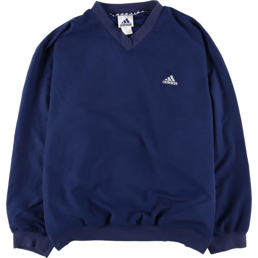 古着 90年代 アディダス  Vネック ウォームアッププルオーバー メンズL相当 ヴィンテージ/eaa606852 adidas（アディダス） 古着 90年代 adidas Vネック ウォームアッププル
