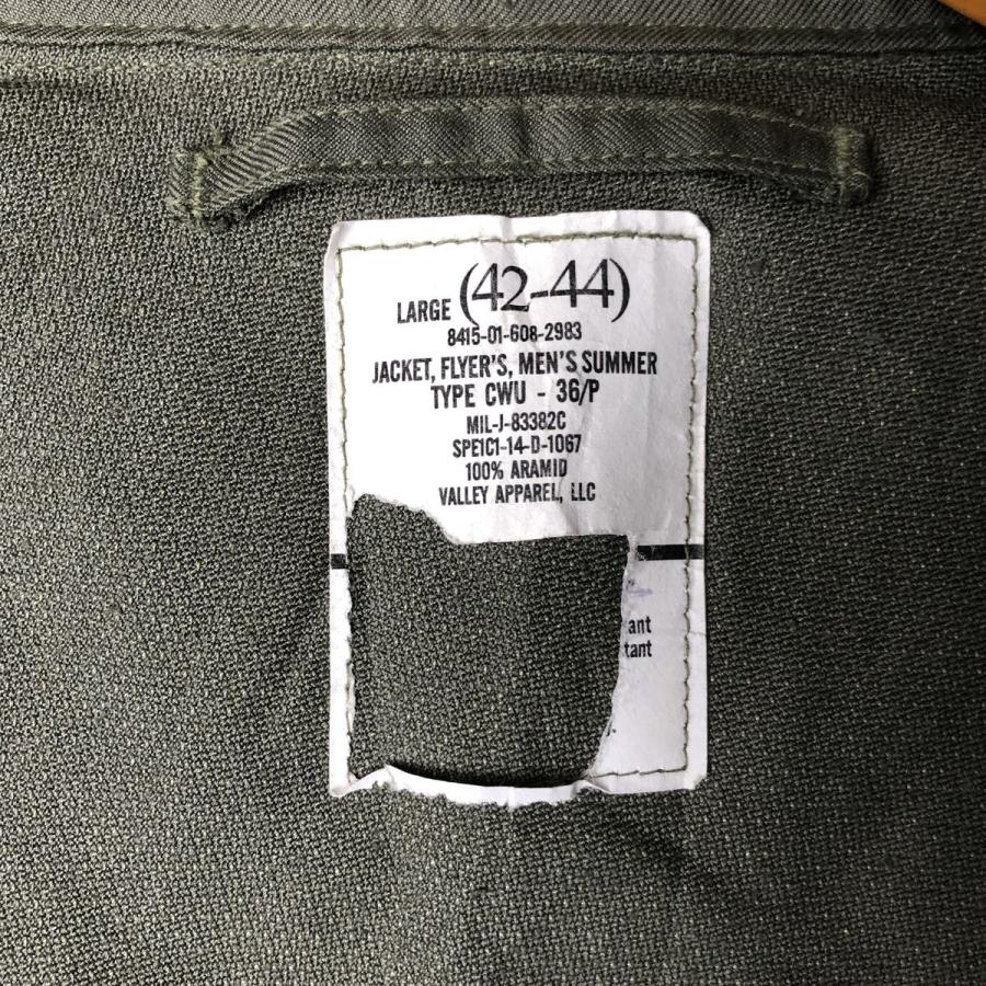 古着 米軍実品 CWU-36P ミリタリー フライトジャケット USA製 LARGE(42