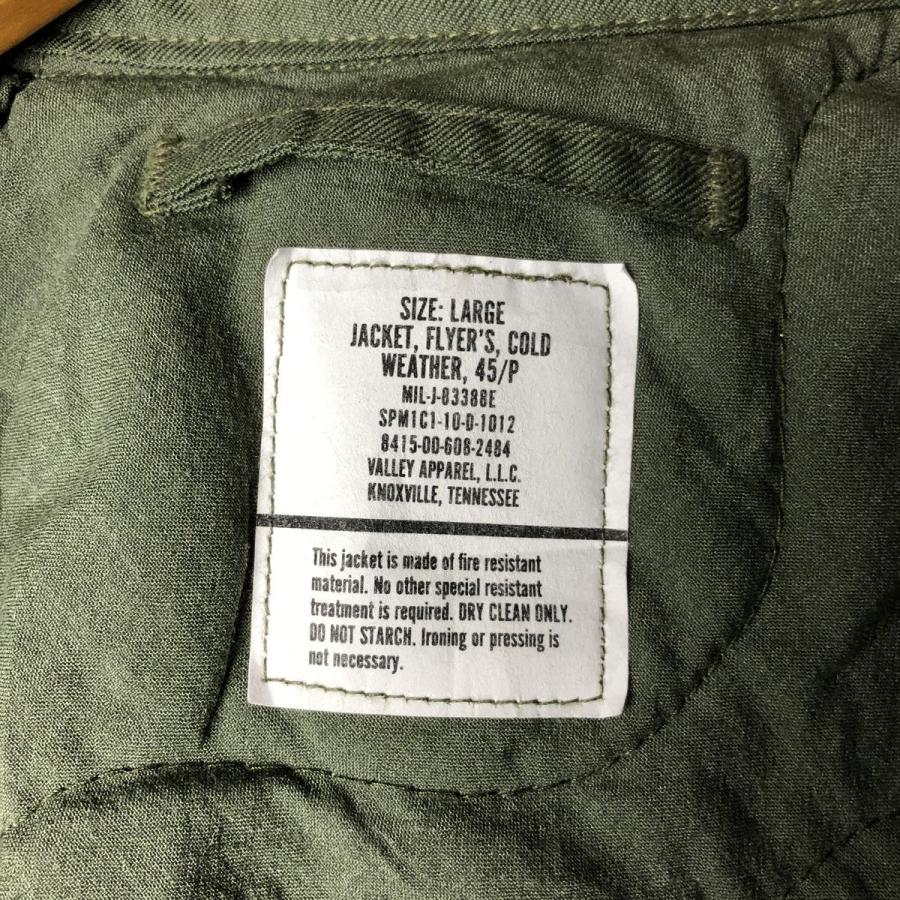 古着 米軍実品 CWU-45P ミリタリー フライトジャケット USA製 LARGE メンズL相当/eaa606942 古着 米軍実品 CWU-45P ミリタリー フライトジャケット USA製 LARGE
