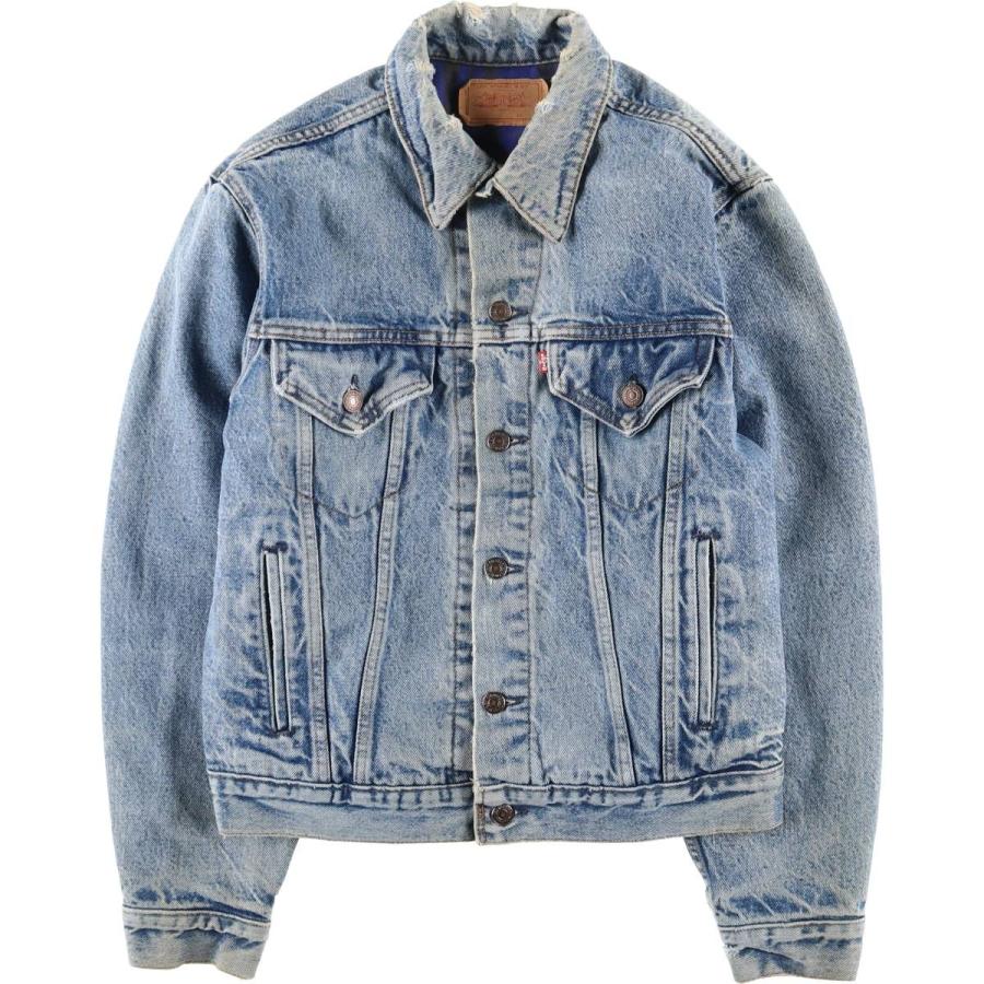 古着 80年代 リーバイス Levi's 70411-9318 デニムジャケット Gジャン USA製 メンズS相当 ヴィンテージ/eaa607005 Levi's（リーバイス） 古着 80年代 Levi's 70411-9318 デニム