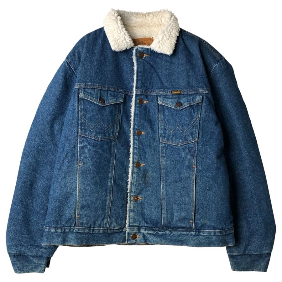 80s ラングラー ホースタグ USA製 デニム ボアジャケット XL 80s ラングラー ホースタグ USA製 デニム ボアジャケット XL Wrangler