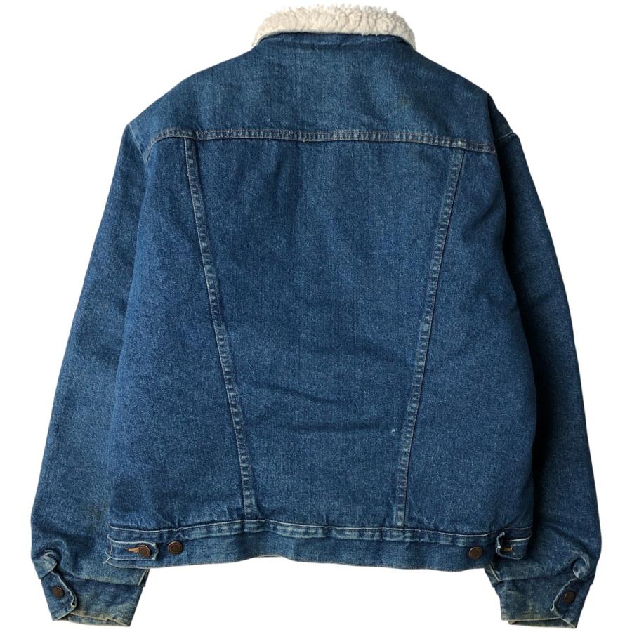 80S USA製　ラングラー　デニムボアジャケット　L 古着 80年代 ラングラー Wrangler デニムボアジャケット メンズXL相当