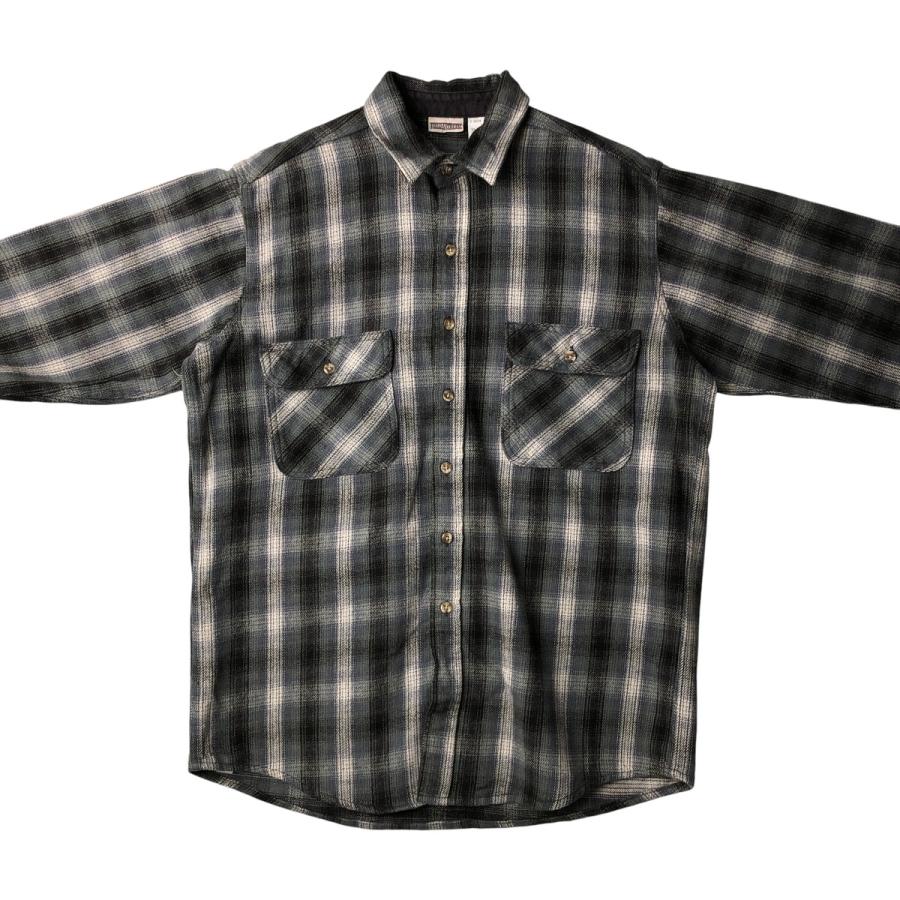 古着 90年代 FIELD and STREAM オンブレチェック 長袖 ヘビーネル