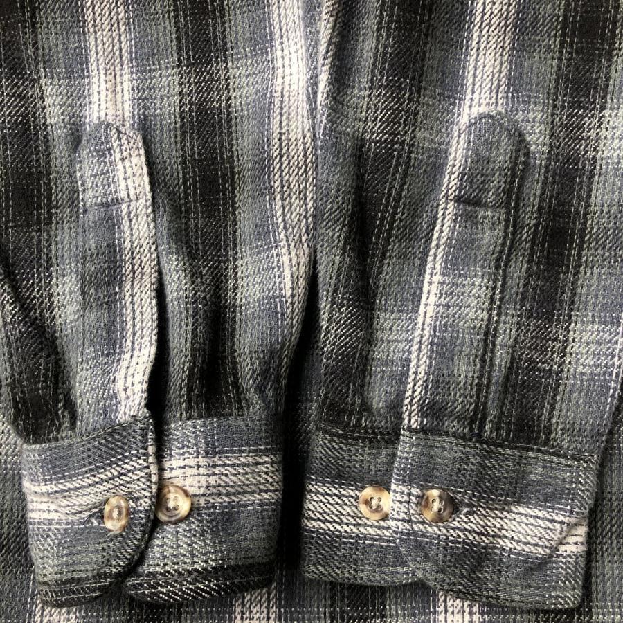 古着 90年代 FIELD and STREAM オンブレチェック 長袖 ヘビーネル