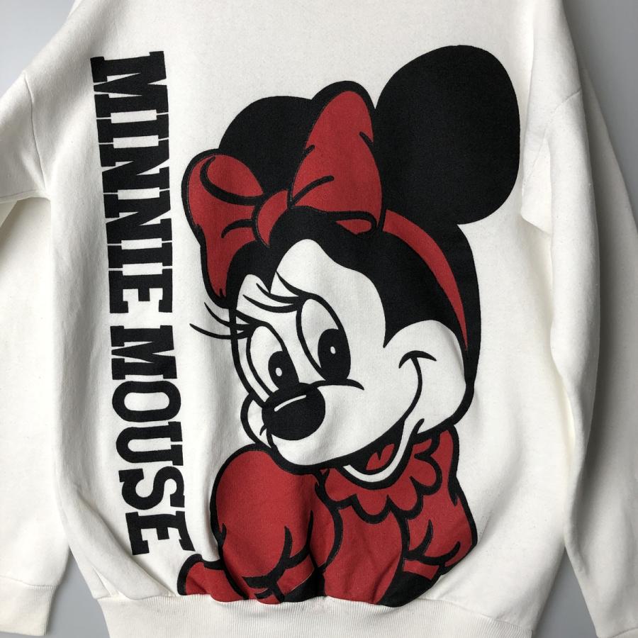 古着 80年代 DISNEY MINNIE MOUSE ミニーマウス キャラクタースウェットシャツ トレーナー USA製 レディースL相当 ヴィンテージ /eaa411702 古着 80年代 ディズニー MINNIE MOUSE ミニーマウス キャラクター