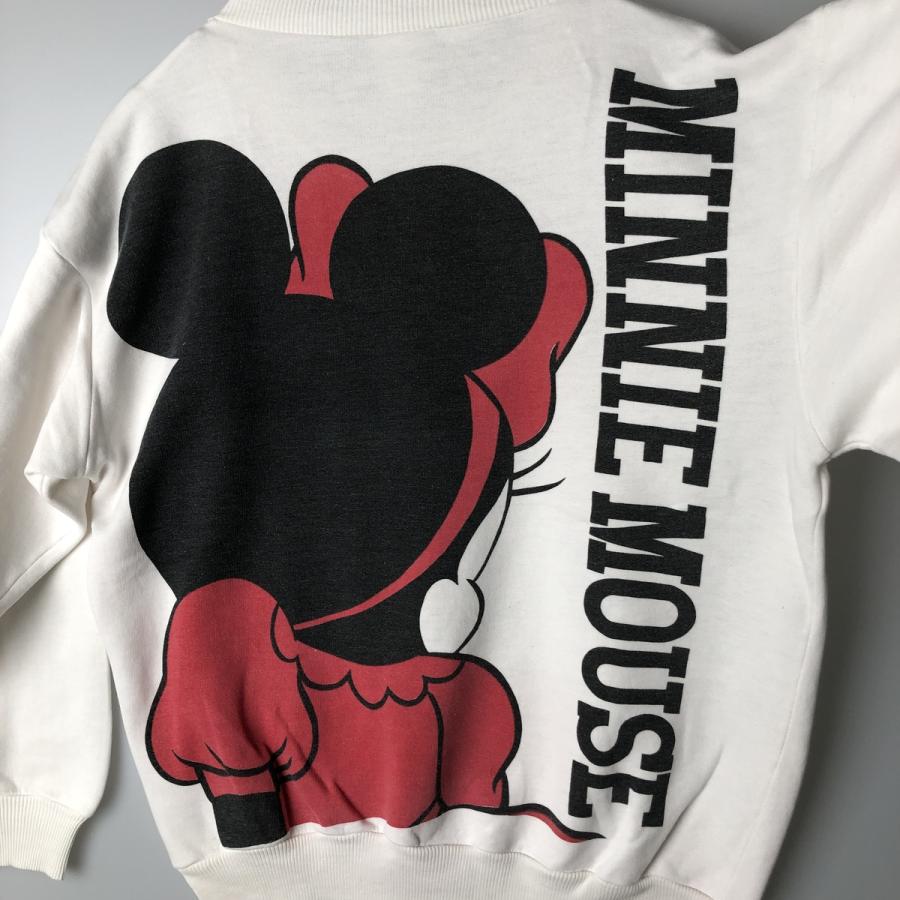 古着 MINNIE MOUSE ミニーマウス 大判プリント キャラクタースウェット