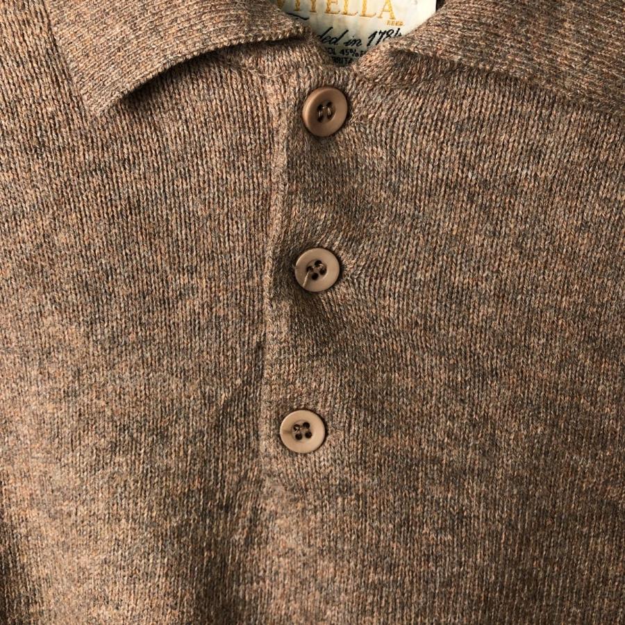 古着 VIYELLA ポロニットセーター 英国製 メンズS相当 ヴィンテージ