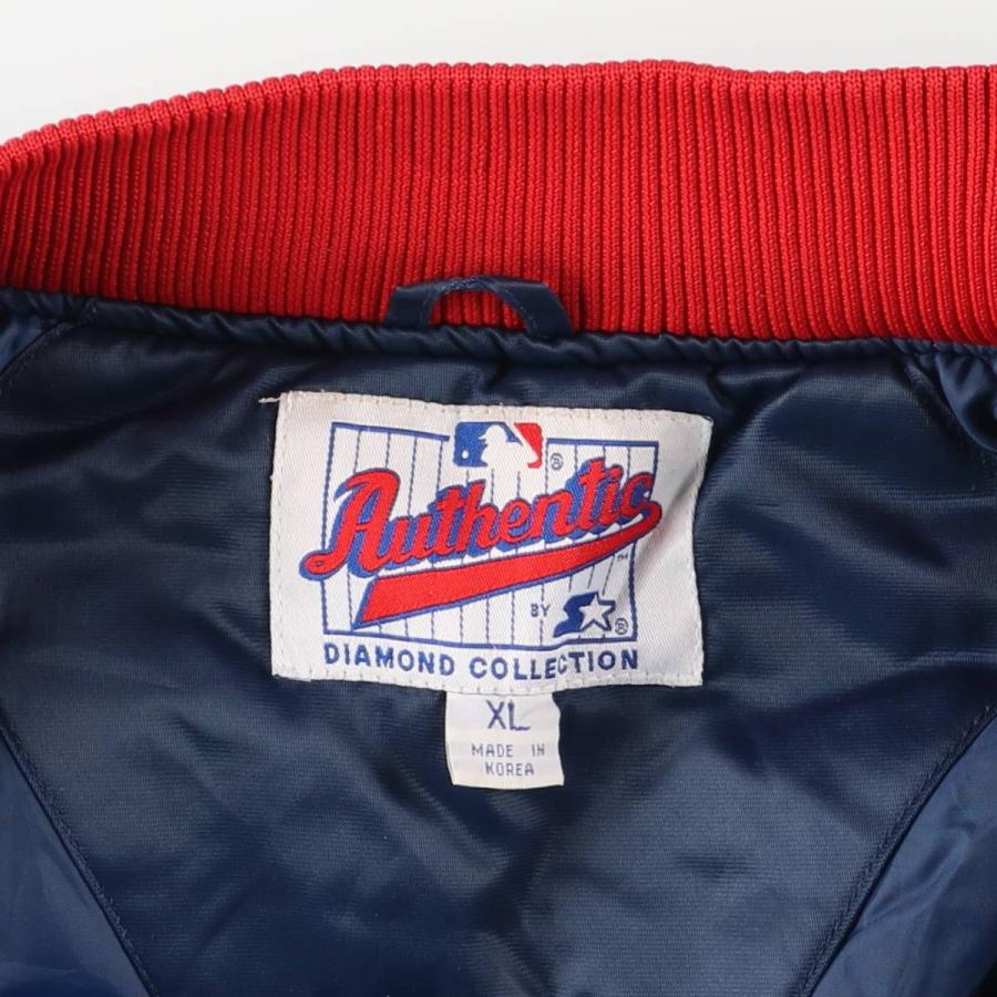 古着 ブルゾン スターター スタジャン MLB インディアンス ブラック XL