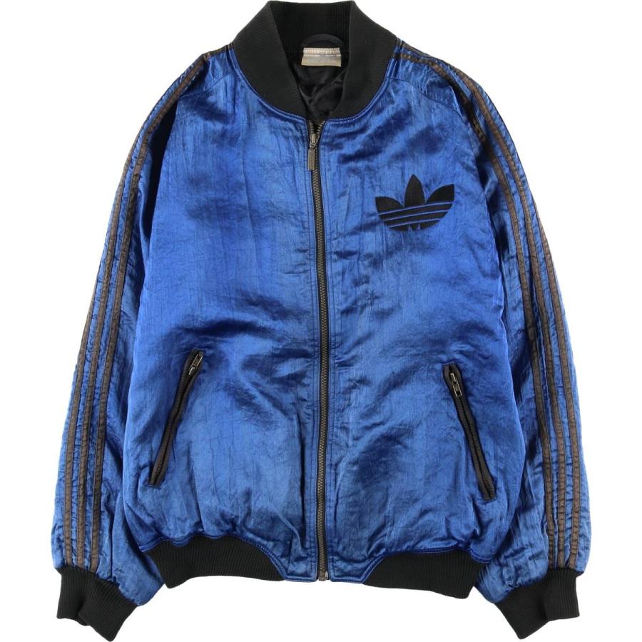 レア 80s adidas トレフォイル 総柄 中綿 スキージャケット XL レア