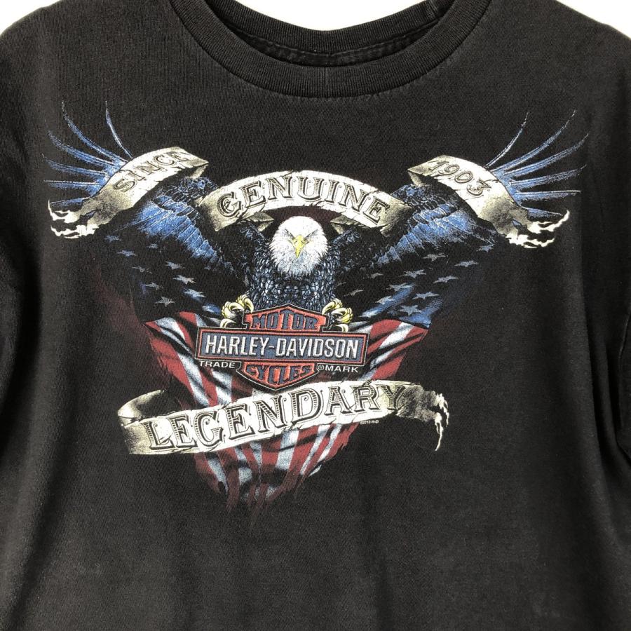 古着 ハーレーダビッドソン Harley-Davidson 鷲柄 イーグル柄 星条旗柄