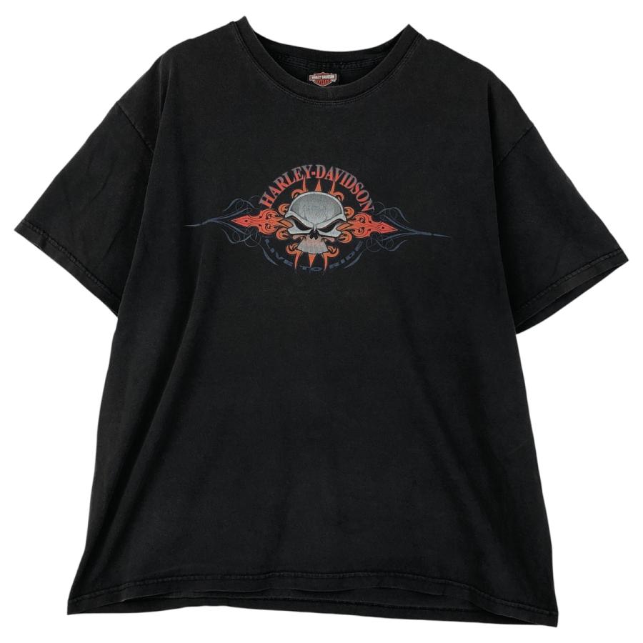 古着 00年代 ハーレーダビッドソン Harley-Davidson ドクロ柄 スカル柄