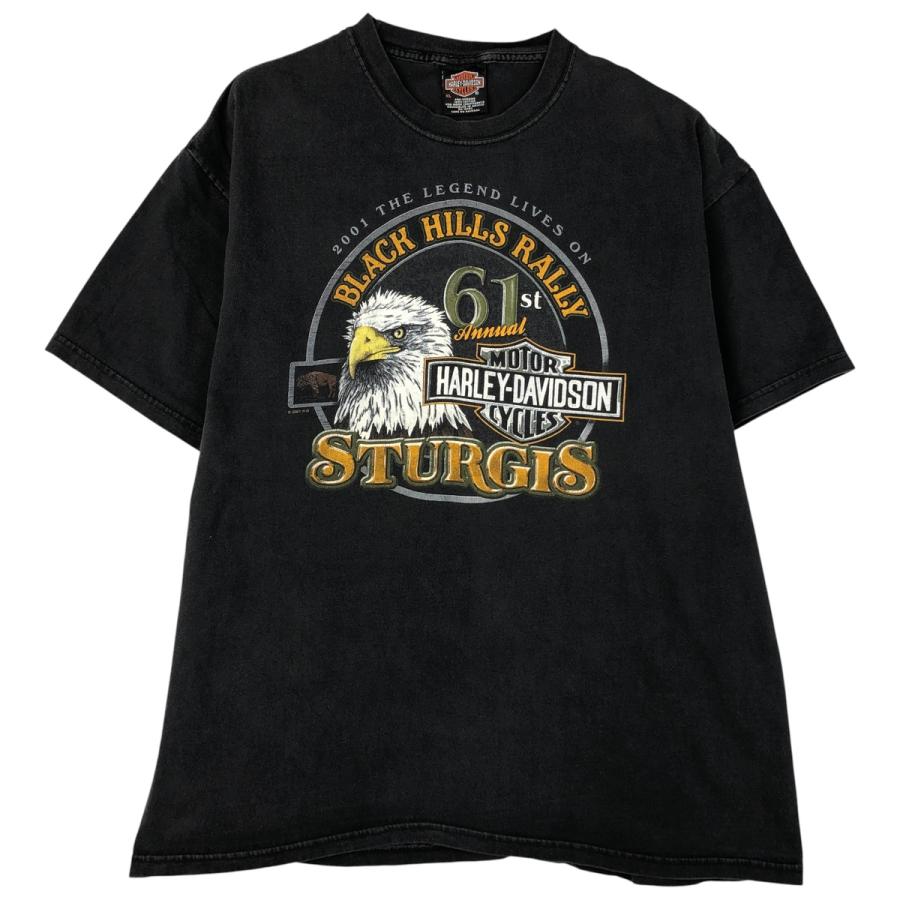 古着 00年代 ハーレーダビッドソン Harley-Davidson 鷲柄 イーグル柄