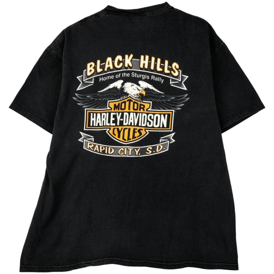 古着 00年代 ハーレーダビッドソン Harley-Davidson 鷲柄 イーグル柄