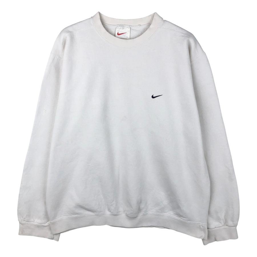 古着 90年代 ナイキ NIKE ワンポイントロゴスウェットシャツ トレーナー USA製 メンズL相当 ヴィンテージ/eaa607439 NIKE（ナイキ） 古着 90年代 ワンポイントロゴスウェットシャツ