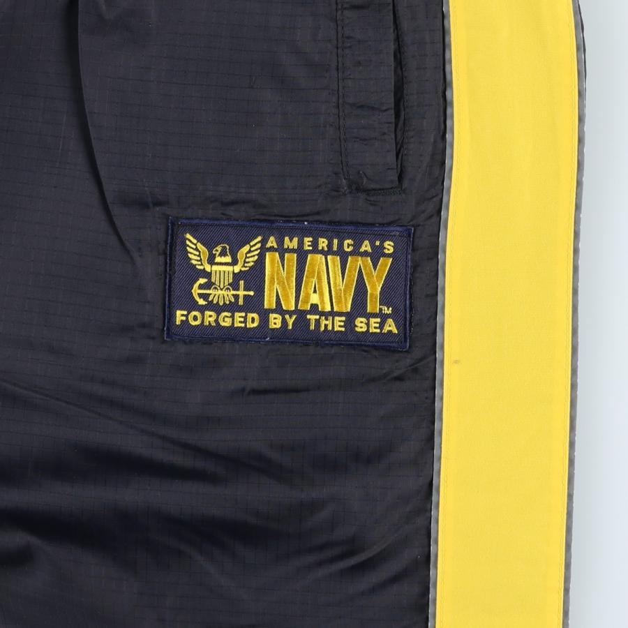 古着 U.S. NAVY トレーニングパンツ リップストップ ナイロンパンツ シャカシャカパンツ USA製 メンズXL相当/eaa607441 古着 U.S. NAVY トレーニングパンツ リップストップ ナイロンパンツ