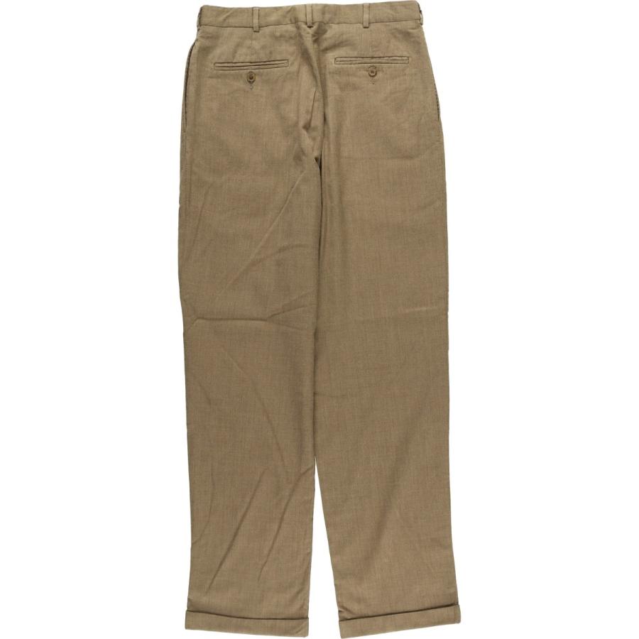 古着 ランズエンド LANDS' END ツータック ウールパンツ スラックス