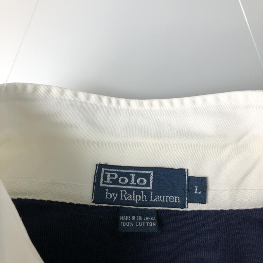 古着 ラルフローレン Ralph Lauren POLO by ボーダー柄 長袖 ラガー