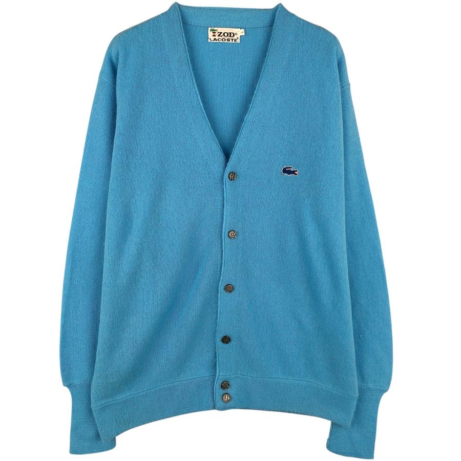 古着 70~80年代 ラコステ LACOSTE IZOD アクリルニットカーディガン メンズL相当 ヴィンテージ/eaa607658 LACOSTE（ラコステ） 古着 70~80年代 LACOSTE IZOD アクリルニット