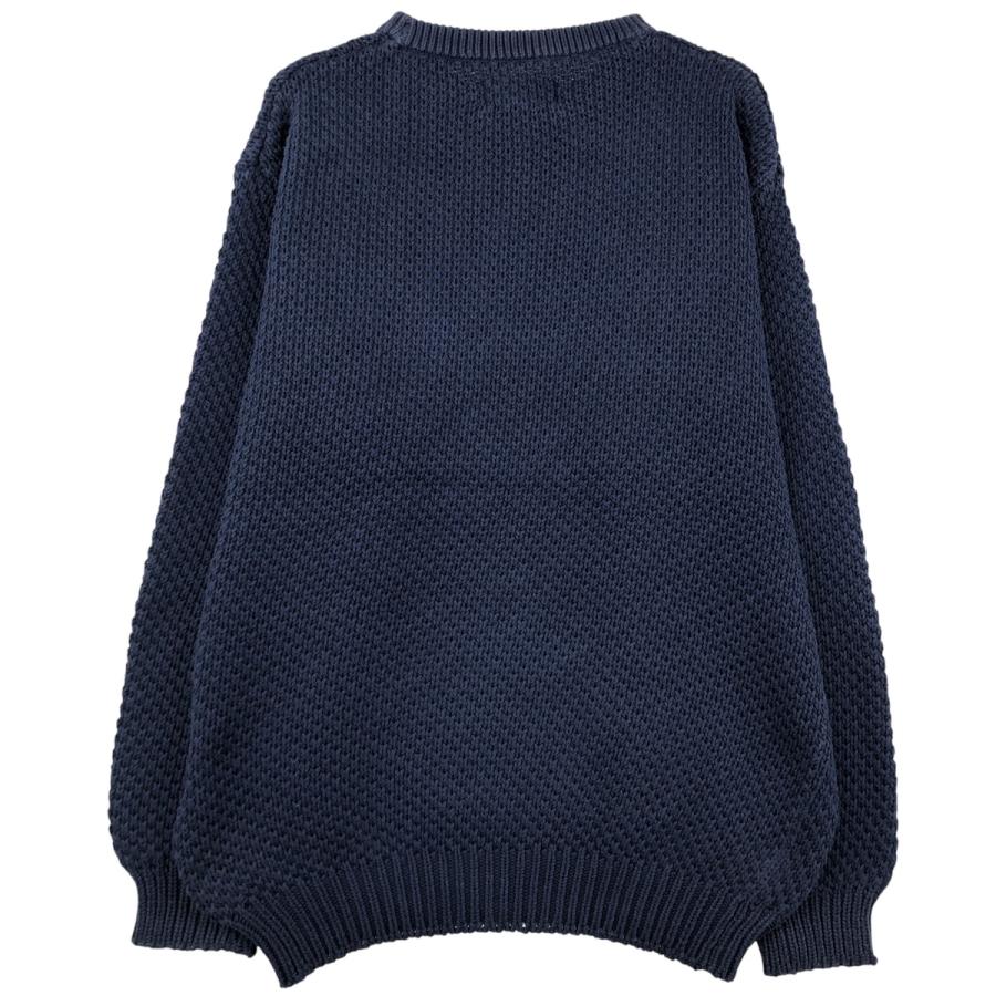 Eddie Bauer エディーバウアー コットンニットセーター 畦編み Eddie Bauer（エディーバウアー） 古着 80~90年代 黒タグ コットン