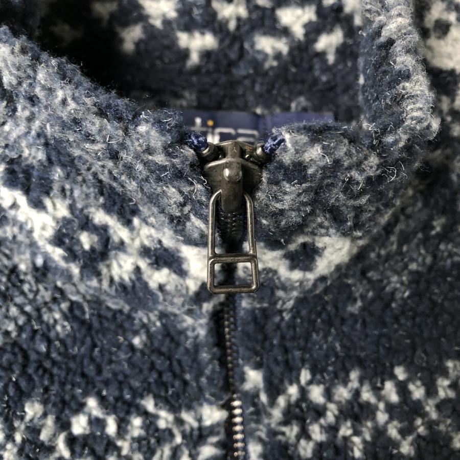 古着 90年代 ノーティカ NAUTICA 総柄 ハーフジップ フリースプルオーバー USA製 メンズXL相当 ヴィンテージ/eaa607728 NAUTICA（ノーティカ） 古着 90年代 総柄 ハーフジップ フリースプル
