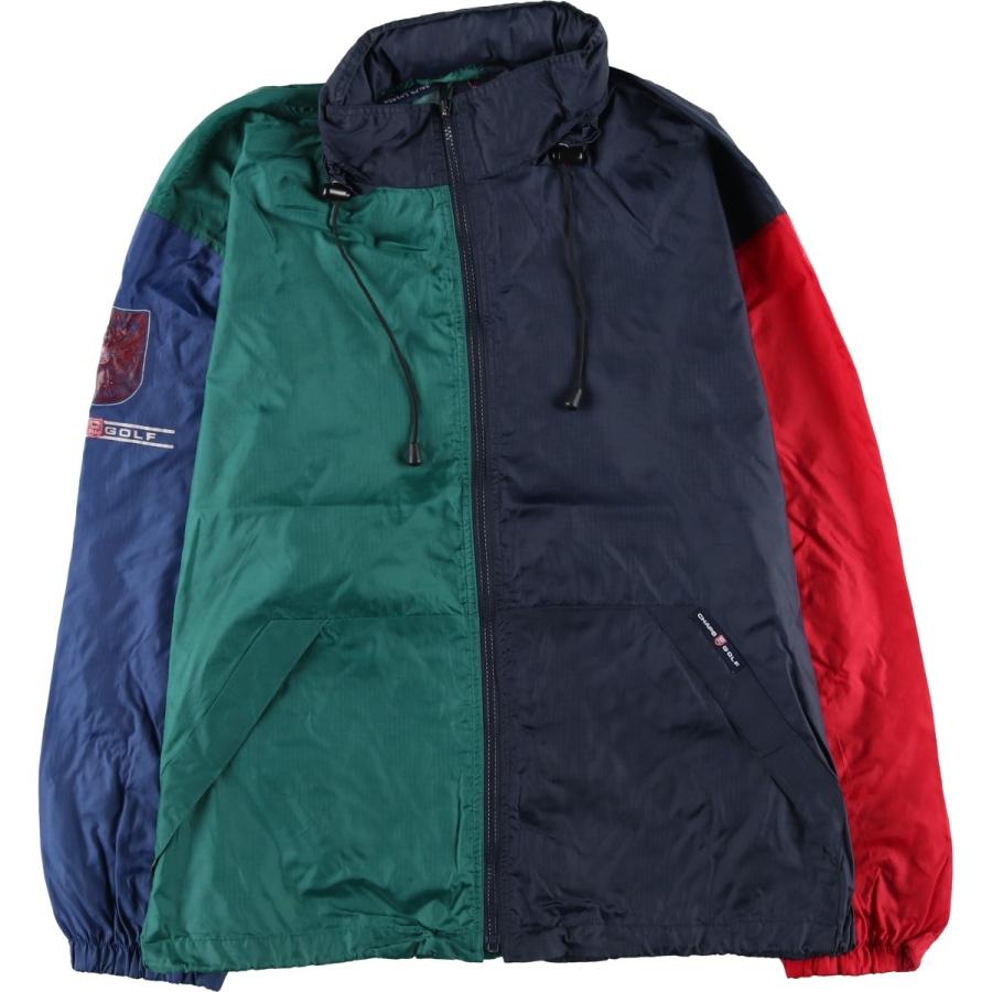 古着 ラルフローレン Ralph Lauren CHAPS GOLF クレイジーパターン リップストップ ナイロンジャケット ロシア製 メンズL相当/eaa607742 古着 ラルフローレン Ralph Lauren CHAPS GOLF クレイジーパターン