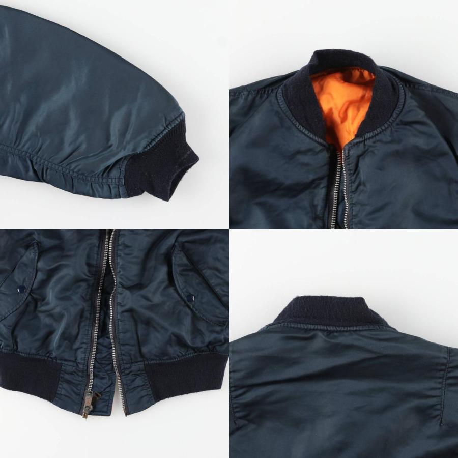 古着 80年代 民間品 アルファ ALPHA MA-1タイプ 中綿入り ミリタリー