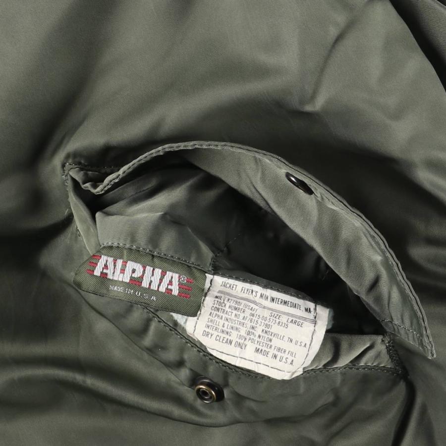 古着 80~90年代 民間品 アルファ ALPHA MA-1タイプ 中綿入り