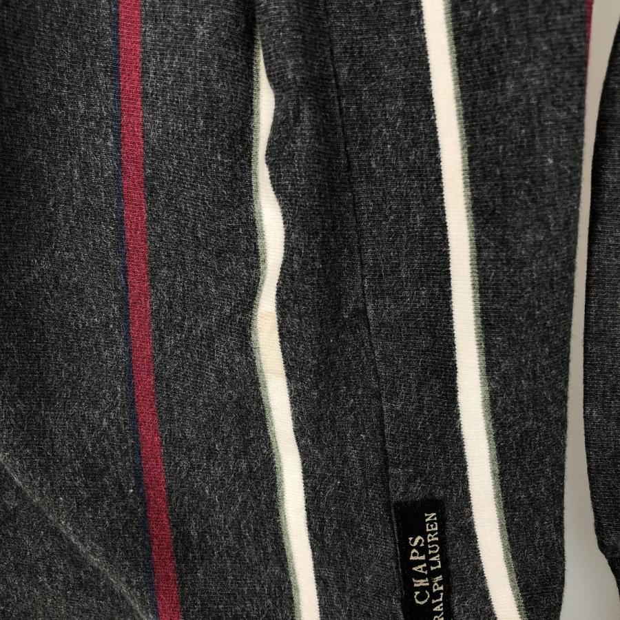 古着 ラルフローレン Ralph Lauren CHAPS チャップス 長袖 ストライプ