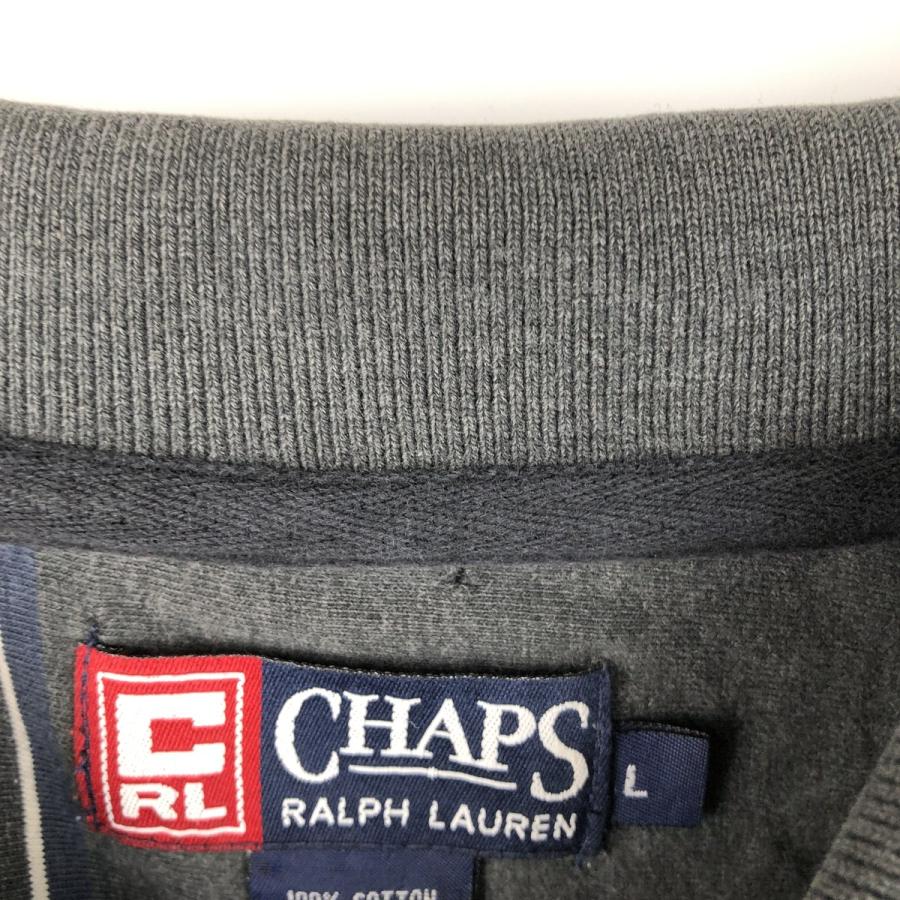 古着 ラルフローレン Ralph Lauren CHAPS チャップス 長袖 ストライプ ポロシャツ メンズL相当/eaa607831 古着 ラルフローレン Ralph Lauren CHAPS チャップス 長袖 ストライプ