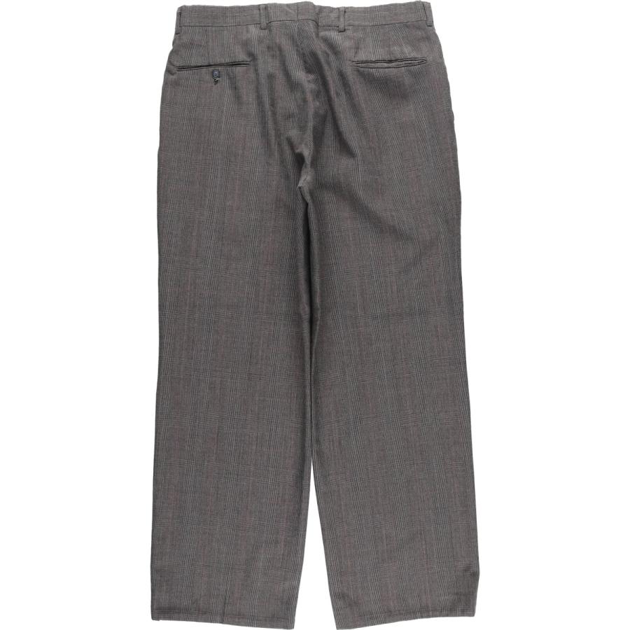 古着 80~90年代 グレンチェック ツータック スラックスパンツ メンズ