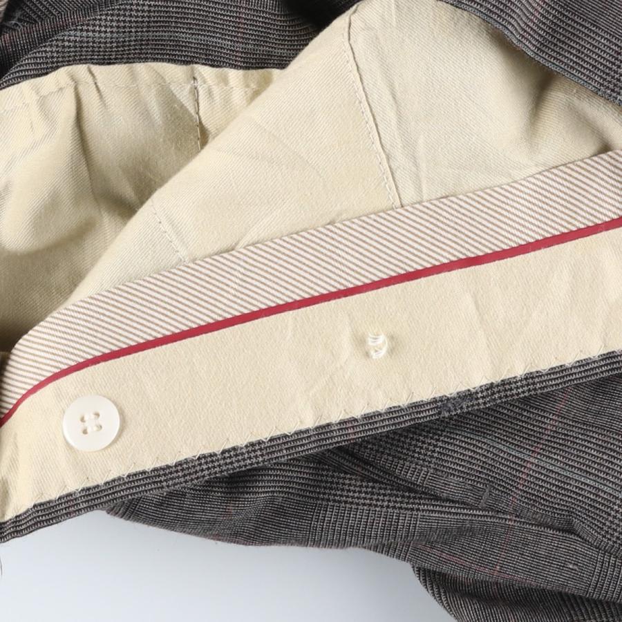 古着 80~90年代 グレンチェック ツータック スラックスパンツ メンズ