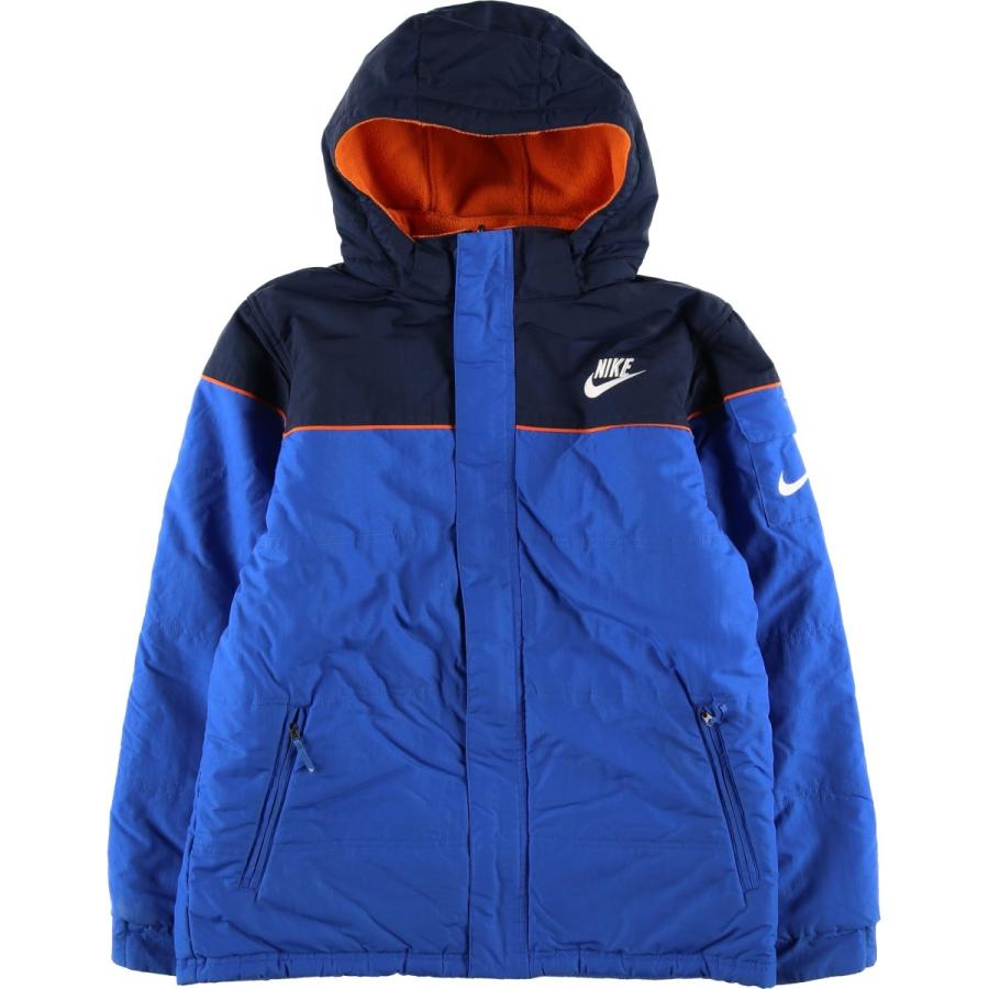 NIKE（ナイキ） 古着 00年代 リバーシブル 切替 中綿パーカー パファー