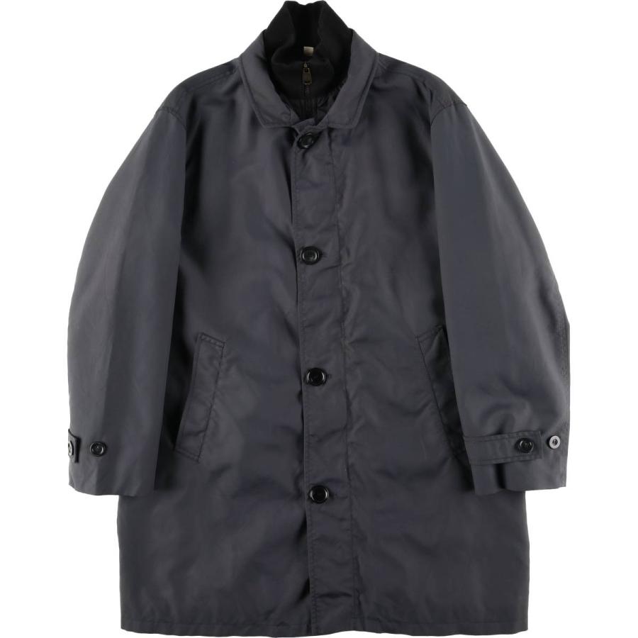 BURBERRY LONDON バーバリーロンドン 襟レザー 中綿入り コート