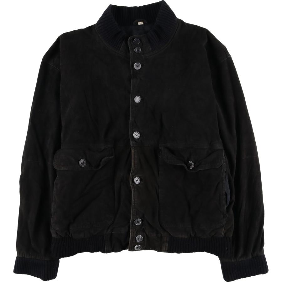 古着 バルスタージャケット スエードレザーブルゾン メンズM相当