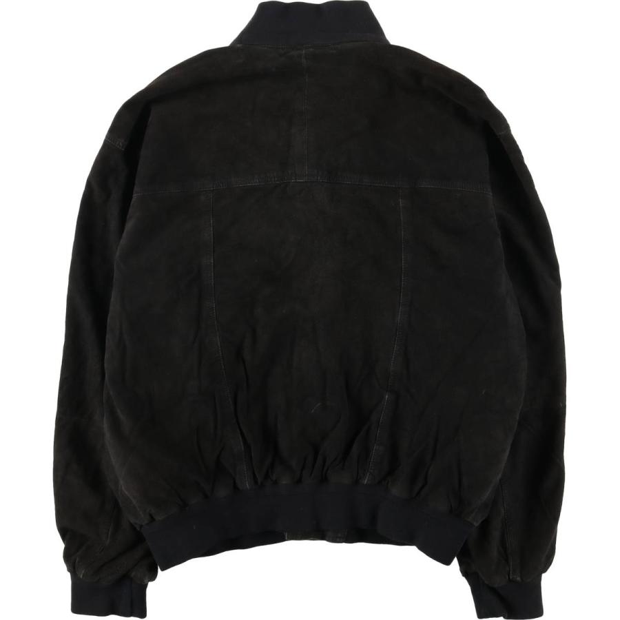 古着 バルスタージャケット スエードレザーブルゾン メンズL相当