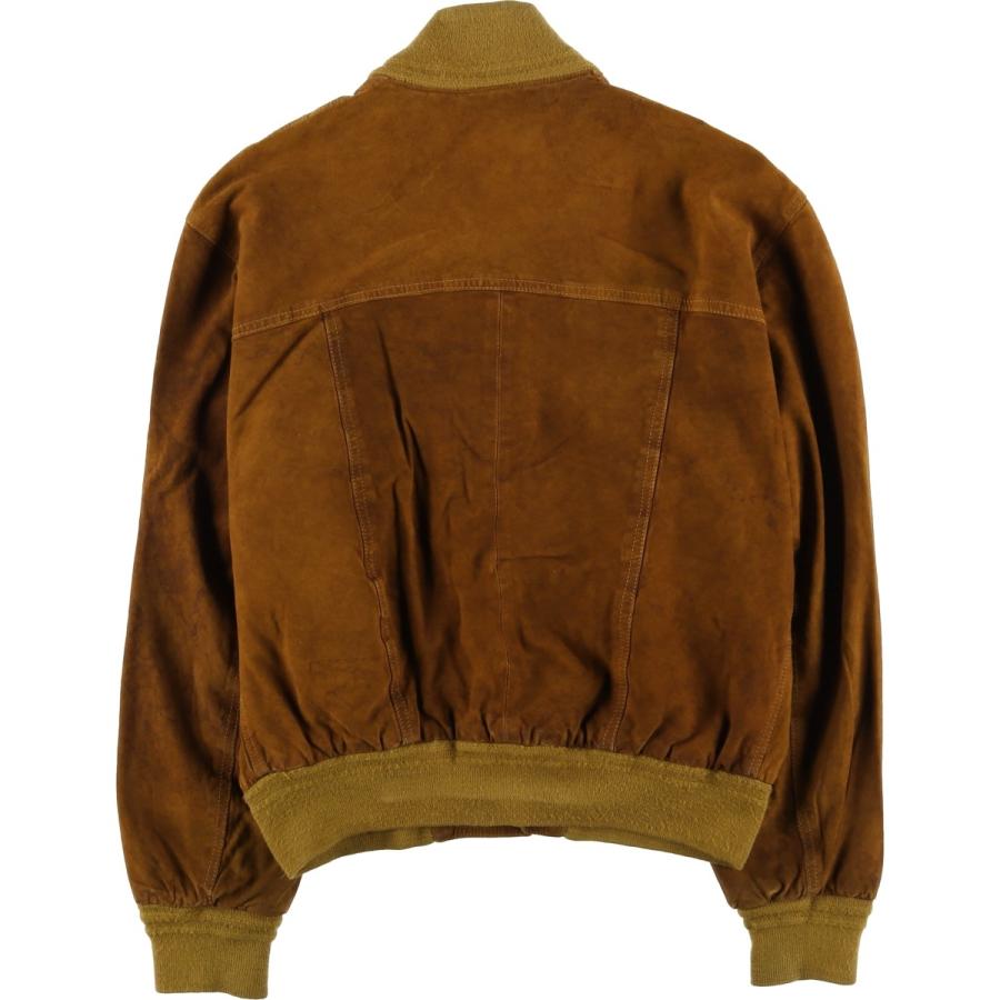 古着 バルスタージャケット スエードレザーブルゾン イタリア製 メンズ