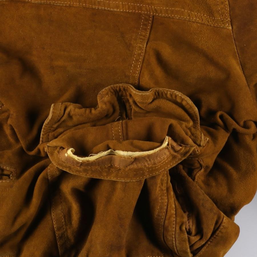 古着 バルスタージャケット スエードレザーブルゾン イタリア製 メンズ