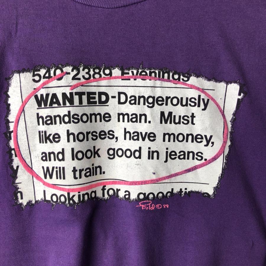 古着 80~90年代 ジャージーズ Jerzees メッセージプリントTシャツ USA