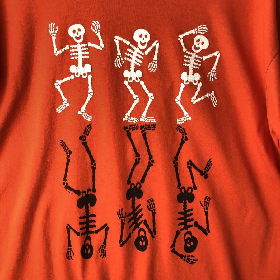 古着 ~90年代 ドクロ柄 スカル柄 プリントTシャツ USA製 メンズXL相当