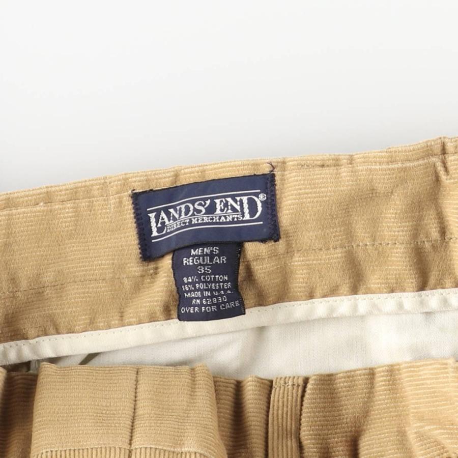 古着 80~90年代 ランズエンド LANDS' END ツータック コーデュロイ