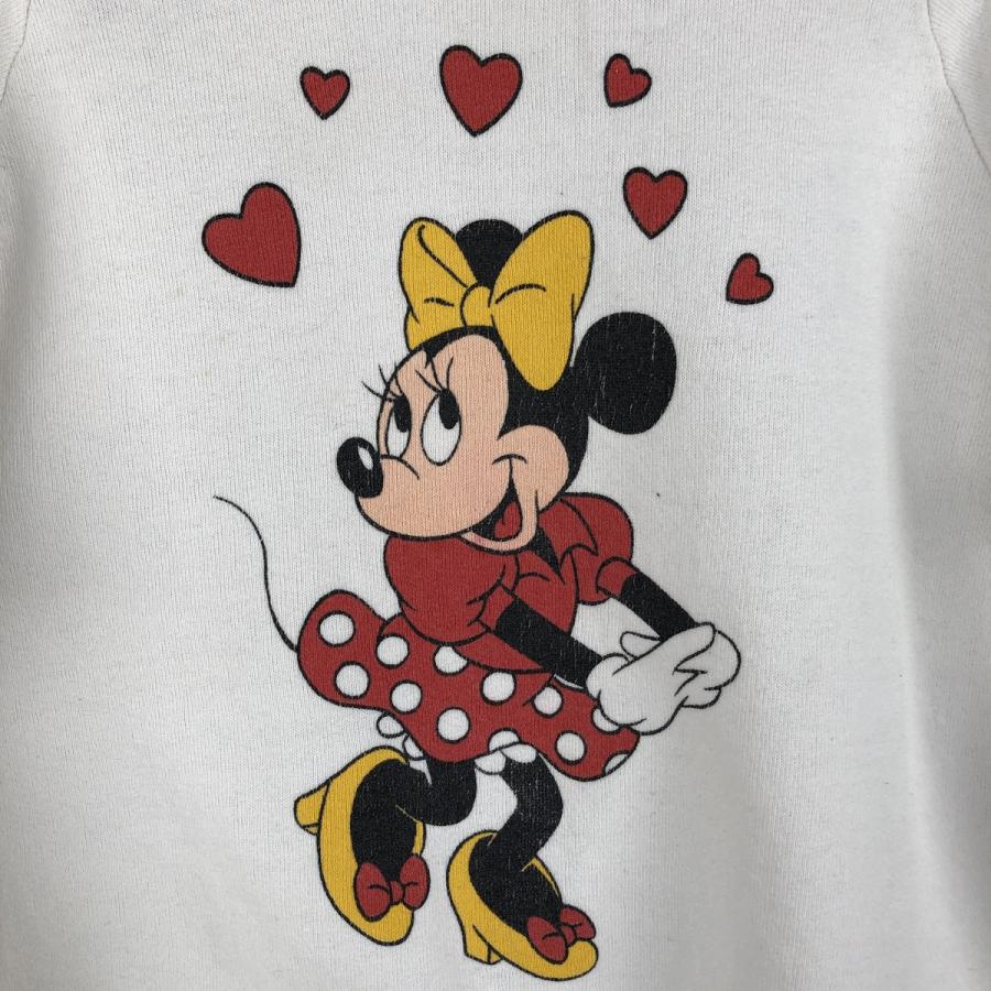 古着 80年代 ディズニー Disney MINNIE MOUSE ミニーマウス キャラクタースウェットシャツ トレーナー USA製 レディースS相当 ヴィンテージ/eaa608292 古着 80年代 ディズニー ミニーマウス キャラクタースウェットシャツ