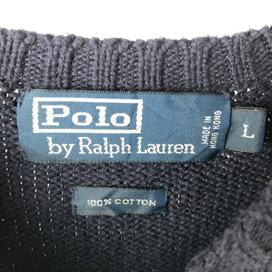古着 ラルフローレン Ralph Lauren POLO by コットンニットセーター