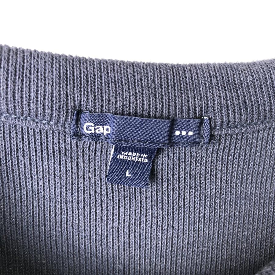 GAP（ギャップ） 古着 ヘンリーネック サーマルロングTシャツ メンズL