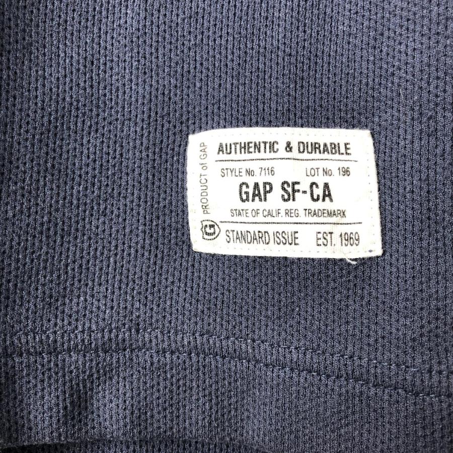 GAP（ギャップ） 古着 ヘンリーネック サーマルロングTシャツ メンズL