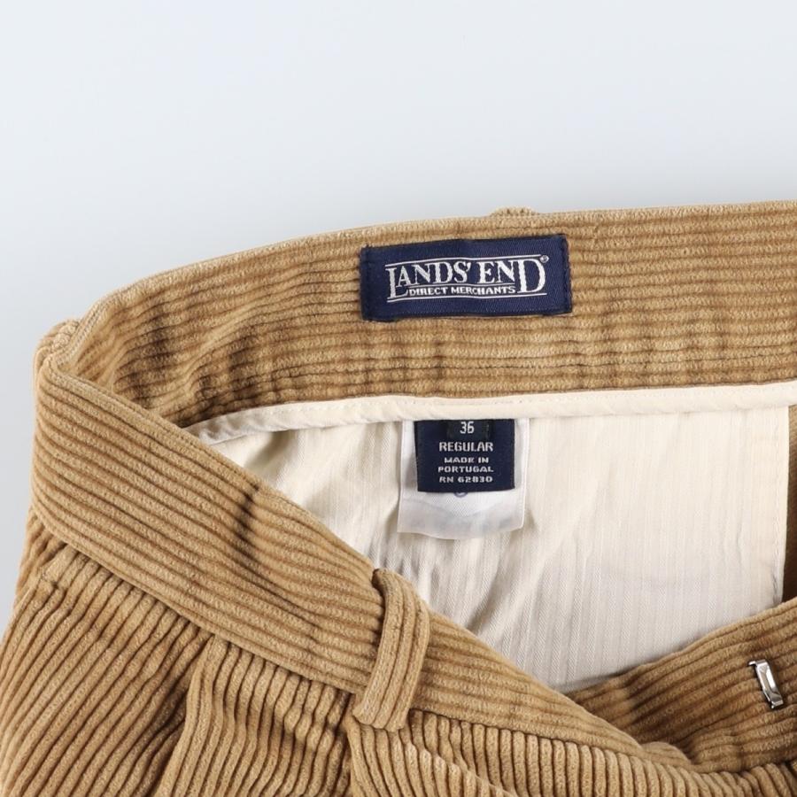 古着 ~00年代 ランズエンド LANDS'END ツータック 太畝 コーデュロイ