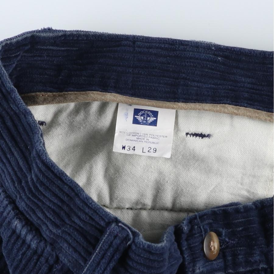 古着 ドッカーズ DOCKERS khakis 太畝 ツータック コーデュロイパンツ